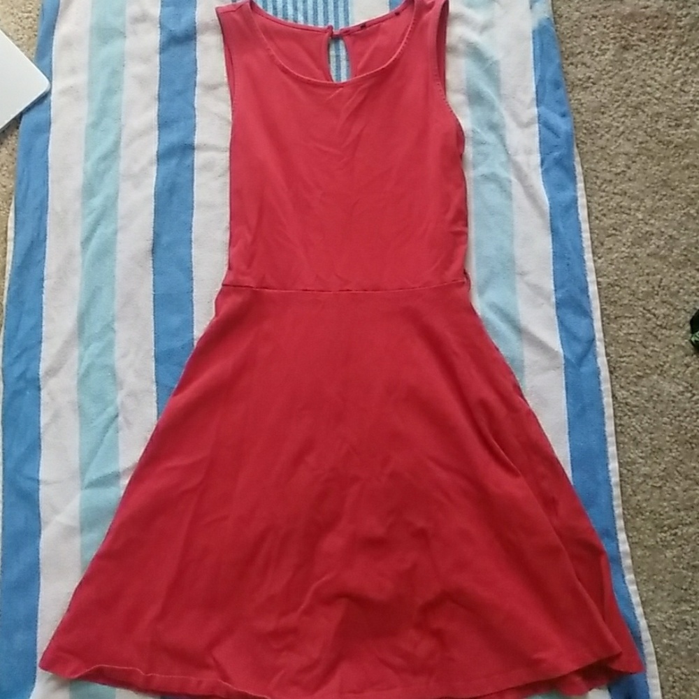 Women's red dress